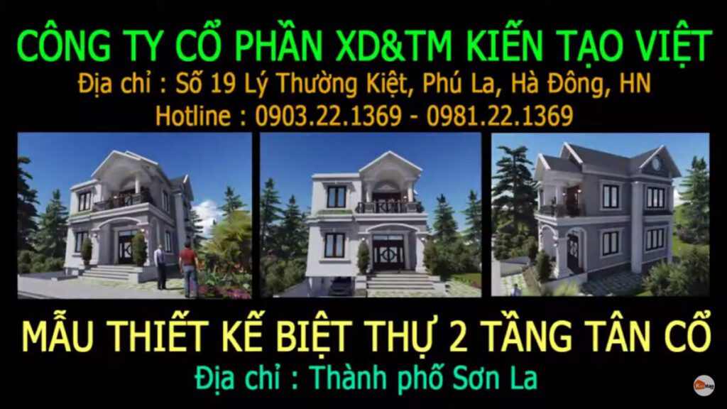 Phim 3D - Kiến Trúc Biệt Thự 80m2 Cao 2 Tầng Ở Sơn La